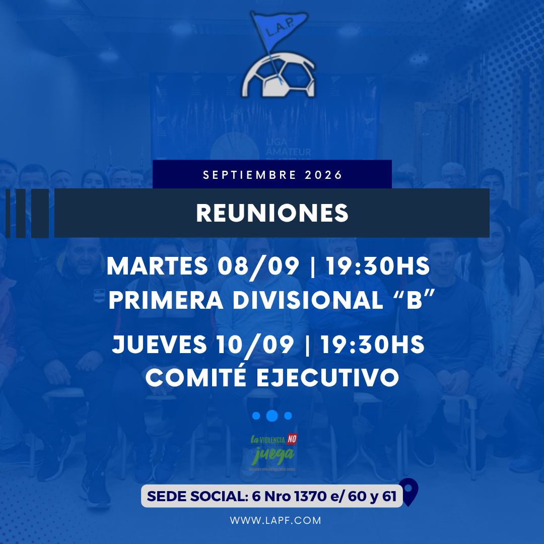 CONVOCATORIA COMITÉ EJECUTIVO – SEPTIEMBRE 2026